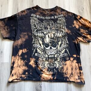 5 Finger Death Punch Acid Bleach Wash TieDye “Wrong Side of Heaven” Band Tee 3XL